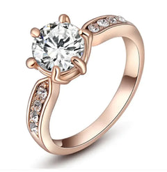 Six-claw Diamond Ring