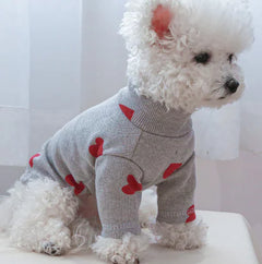 Printed Love Sweater for Pets