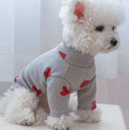 Printed Love Sweater for Pets
