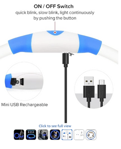 LED Rechargeable Dog Collar