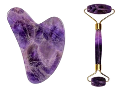 Amethyst Roller & Gua Sha Set