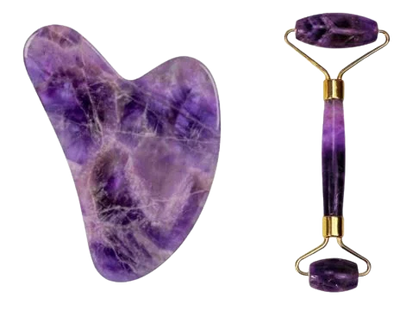 Amethyst Roller & Gua Sha Set
